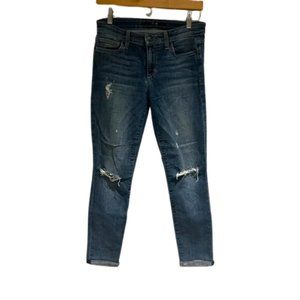 Joe's cuffed ripped distressed skinny jeans size 26
